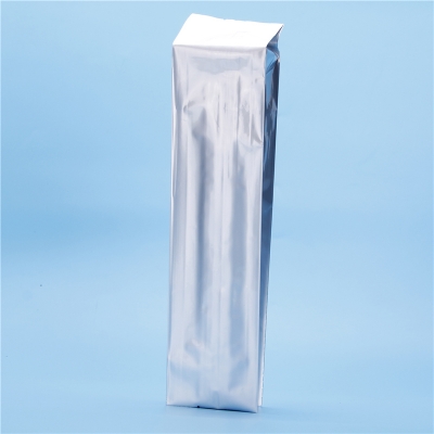 5 pcs 7.5x33 cm Wholesale Plain Silvery Alu Foil Gusseted Loose Tea Bags Coffee Tea Pouch